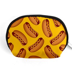 Hot Dog Seamless Pattern Accessory Pouches (medium)  by Celenk