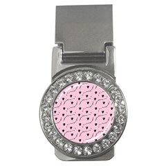 Love Hearth Pink Pattern Money Clips (cz) 