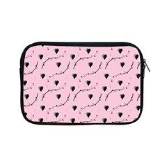 Love Hearth Pink Pattern Apple Ipad Mini Zipper Cases by Celenk