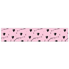 Love Hearth Pink Pattern Small Flano Scarf