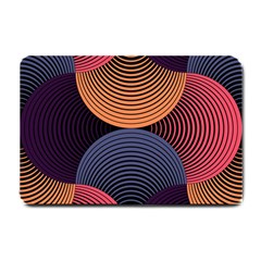 Geometric Swirls Small Doormat  by Celenk