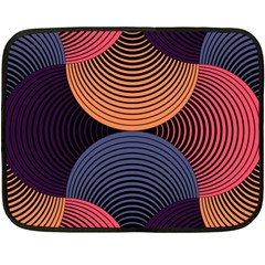 Geometric Swirls Fleece Blanket (mini) by Celenk