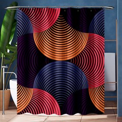 Geometric Swirls Shower Curtain 60  X 72  (medium)  by Celenk