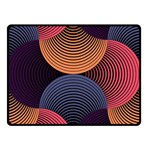 Geometric Swirls Double Sided Fleece Blanket (Small)  45 x34  Blanket Back