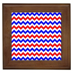 Zig Zag Pattern Framed Tiles by Celenk