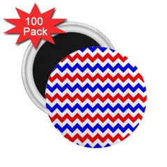 Zig Zag Pattern 2 25  Magnets (100 Pack)  by Celenk