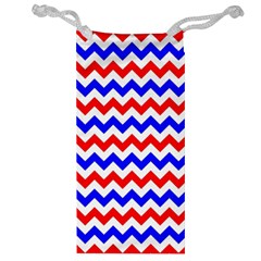 Zig Zag Pattern Jewelry Bag by Celenk