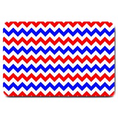 Zig Zag Pattern Large Doormat  by Celenk