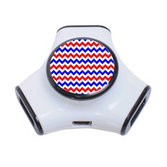 Zig Zag Pattern 3-port Usb Hub by Celenk