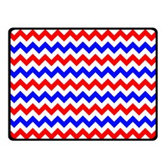 Zig Zag Pattern Double Sided Fleece Blanket (small)  by Celenk