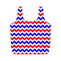 Zig Zag Pattern Full Print Recycle Bags (m)  by Celenk