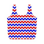 Zig Zag Pattern Full Print Recycle Bags (M)  Front