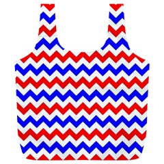 Zig Zag Pattern Full Print Recycle Bags (l)  by Celenk