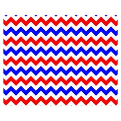 Zig Zag Pattern Double Sided Flano Blanket (medium)  by Celenk