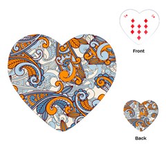 Paisley Pattern Playing Cards (heart)  by Celenk