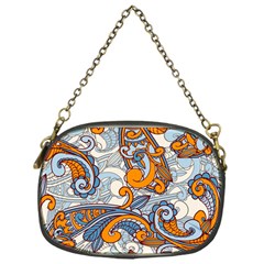 Paisley Pattern Chain Purses (one Side)  by Celenk