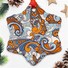 Paisley Pattern Ornament (snowflake) by Celenk