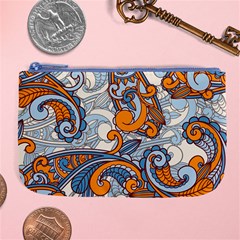 Paisley Pattern Large Coin Purse by Celenk