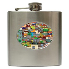 Building Hip Flask (6 Oz) by Celenk