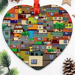 Building Heart Ornament (two Sides) by Celenk