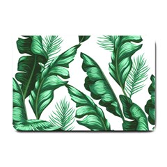 Banana Leaves And Fruit Isolated With Four Pattern Small Doormat  by Celenk