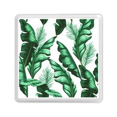 Banana Leaves And Fruit Isolated With Four Pattern Memory Card Reader (square)  by Celenk