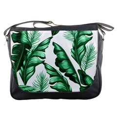 Banana Leaves And Fruit Isolated With Four Pattern Messenger Bags by Celenk