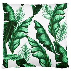 Banana Leaves And Fruit Isolated With Four Pattern Large Cushion Case (two Sides) by Celenk