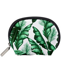 Banana Leaves And Fruit Isolated With Four Pattern Accessory Pouches (small)  by Celenk