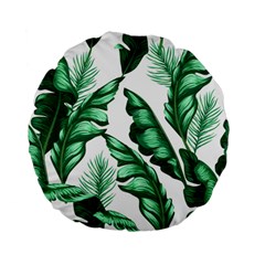 Banana Leaves And Fruit Isolated With Four Pattern Standard 15  Premium Flano Round Cushions by Celenk