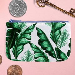 Banana Leaves And Fruit Isolated With Four Pattern Large Coin Purse by Celenk