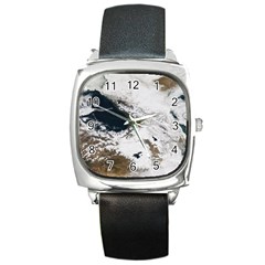 Winter Olympics Square Metal Watch