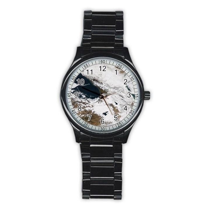 Winter Olympics Stainless Steel Round Watch