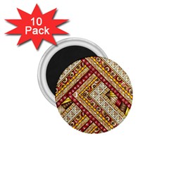 Ethnic Pattern Styles Art Backgrounds Vector 1 75  Magnets (10 Pack)  by Celenk