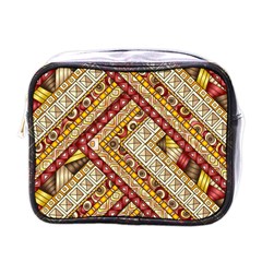 Ethnic Pattern Styles Art Backgrounds Vector Mini Toiletries Bags by Celenk