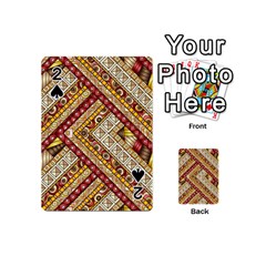 Ethnic Pattern Styles Art Backgrounds Vector Playing Cards 54 (mini) 