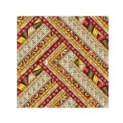 Ethnic Pattern Styles Art Backgrounds Vector Small Satin Scarf (square) by Celenk