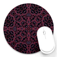 Modern Ornate Pattern Round Mousepads by dflcprints