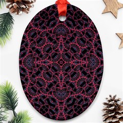 Modern Ornate Pattern Ornament (oval) by dflcprints