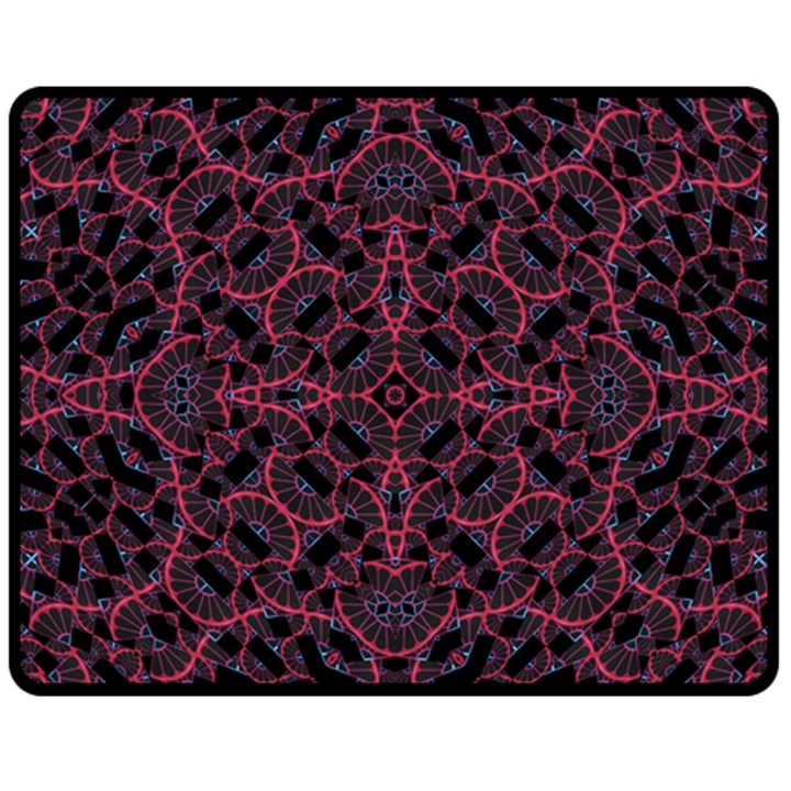 Modern Ornate Pattern Fleece Blanket (Medium) 