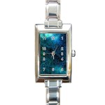 System Network Connection Connected Rectangle Italian Charm Watch Front