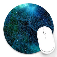 System Network Connection Connected Round Mousepads by Celenk