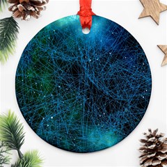 System Network Connection Connected Ornament (round) by Celenk