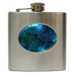 System Network Connection Connected Hip Flask (6 Oz) by Celenk