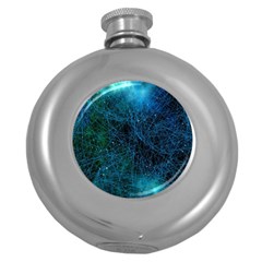 System Network Connection Connected Round Hip Flask (5 Oz) by Celenk