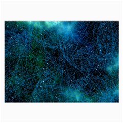 System Network Connection Connected Large Glasses Cloth (2-side) by Celenk