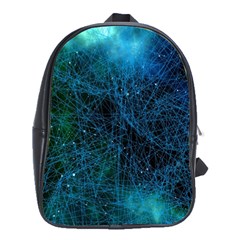 System Network Connection Connected School Bag (large) by Celenk