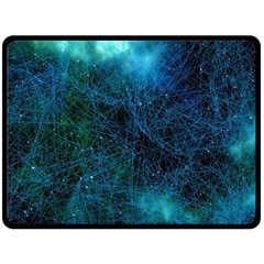 System Network Connection Connected Fleece Blanket (large)  by Celenk