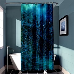 System Network Connection Connected Shower Curtain 36  X 72  (stall)  by Celenk