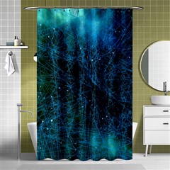 System Network Connection Connected Shower Curtain 48  X 72  (small)  by Celenk